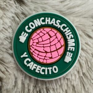 Conchas Chisme y Cafecito CROCS Jibbitz Shoe Charm 5/$20